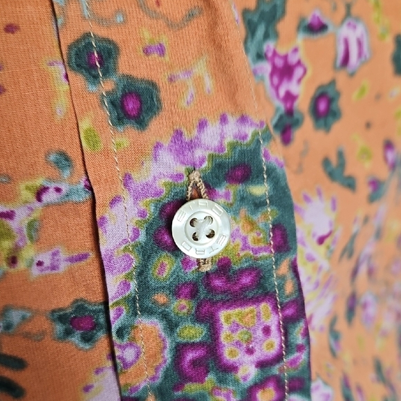ETRO Multicolor Paisley & Floral Button Down Shirt - Size 40 - Picture 7 of 15